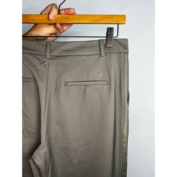 G/Fore Women Stretch Tech Twill Mid Rise Straight Tapered Leg Trousers Size 8 - Picture 5 of 11
